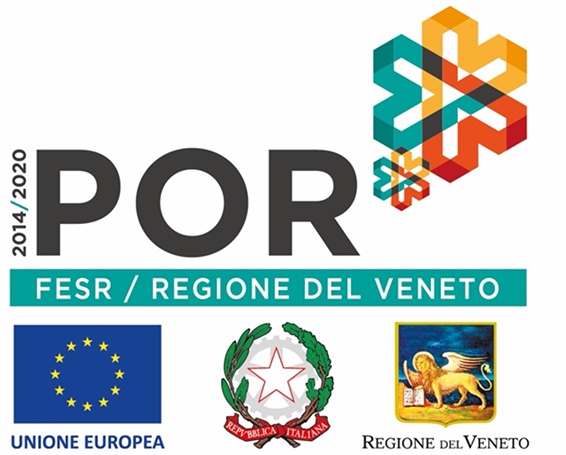 POR FESR 2014/2020 Regione del Veneto, Unione Europea, Repubblica Italiana